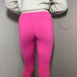 Pink LuluLemon athletic capri pants. Size 4